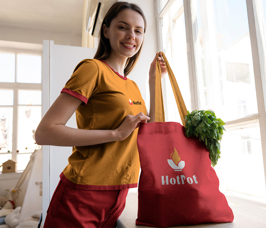 T shirt and Tote bag Mockup