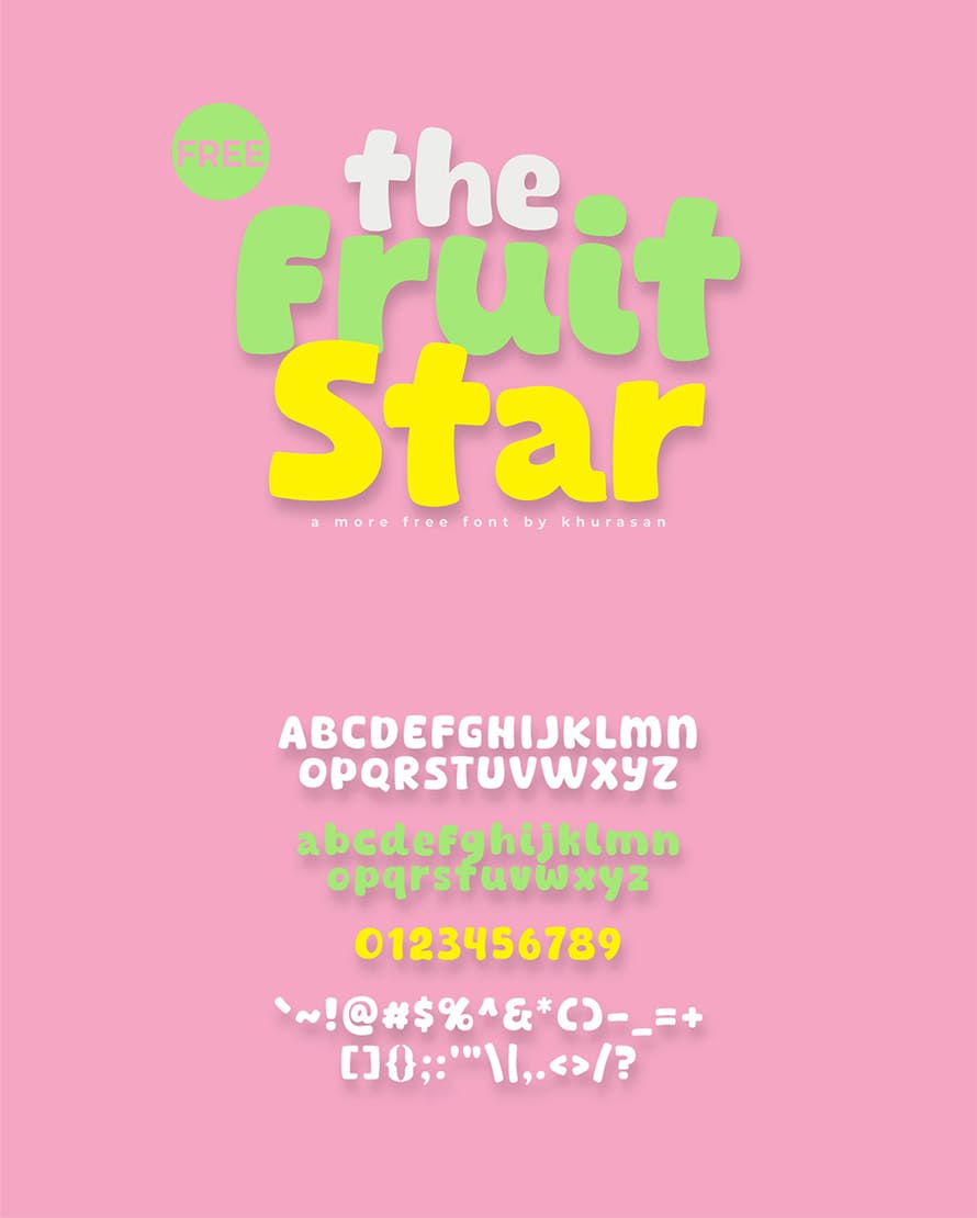 The Fruit Star Font