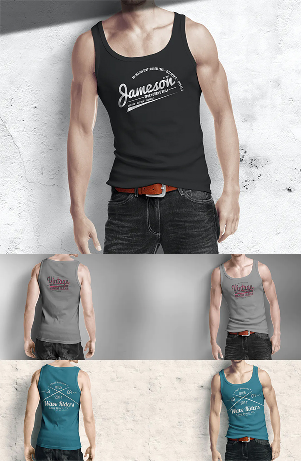 Man Tank Shirt Mockup