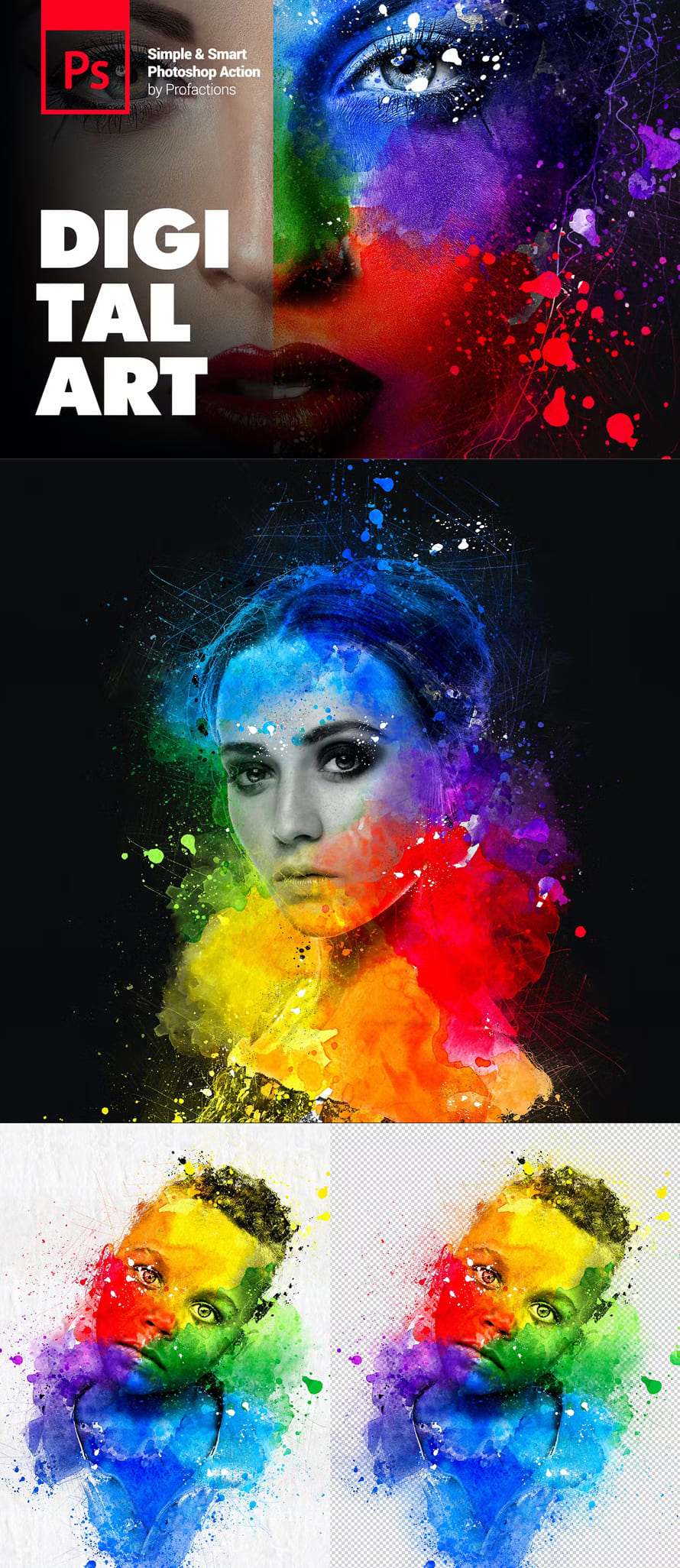 Watercolor Painting Photoshop Action